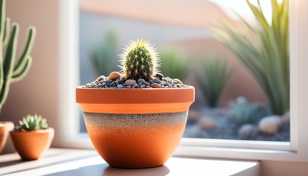 Cactus potting for indoor cactus care and outdoor cactus placement.