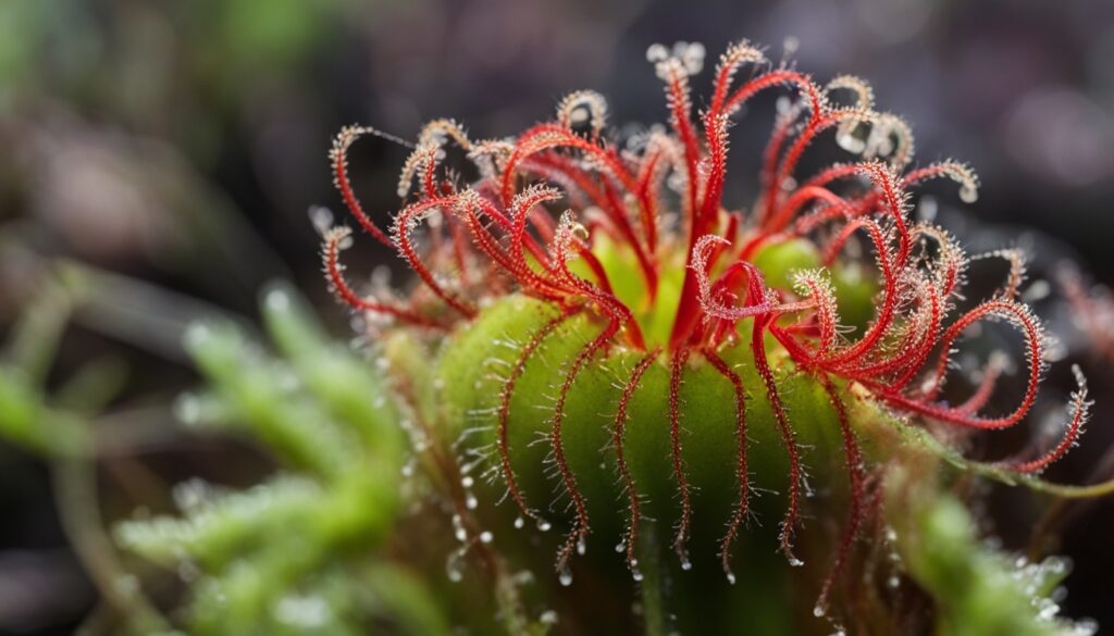 Carnivorous sundew plant