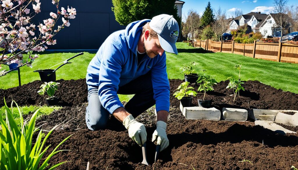 Cherry tree planting