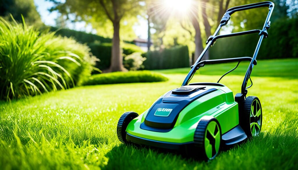 Corded electric lawn mowers