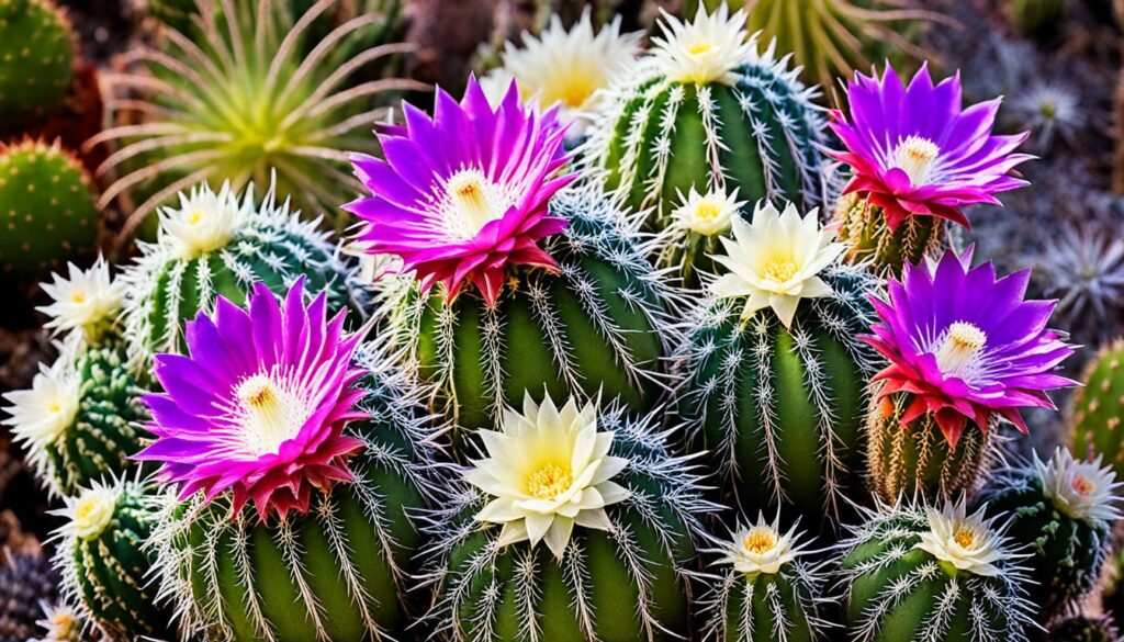 Echinopsis cactus flowers