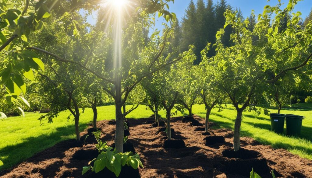 Fertilizing fruit trees