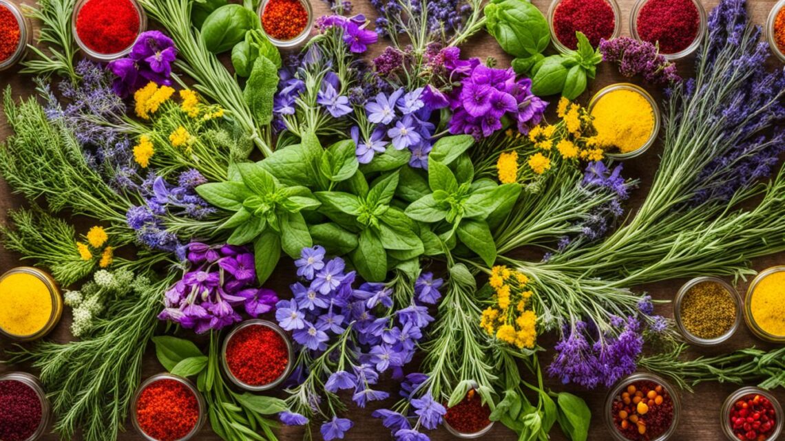 Fresh herbs, flowers - e.g.