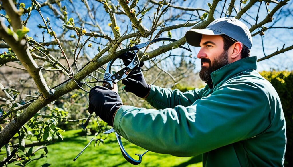 Fruit tree pruning