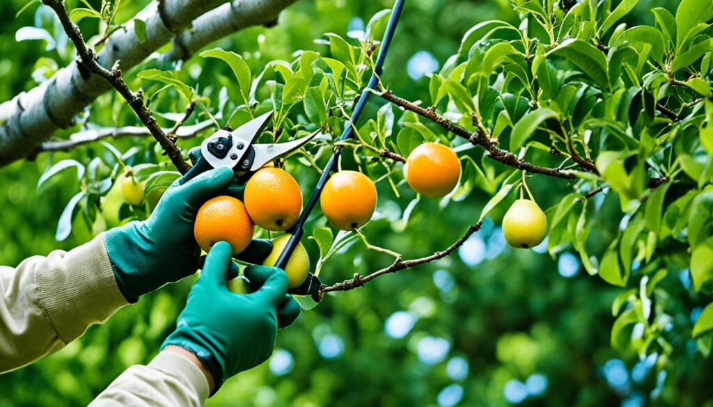 Fruit tree pruning