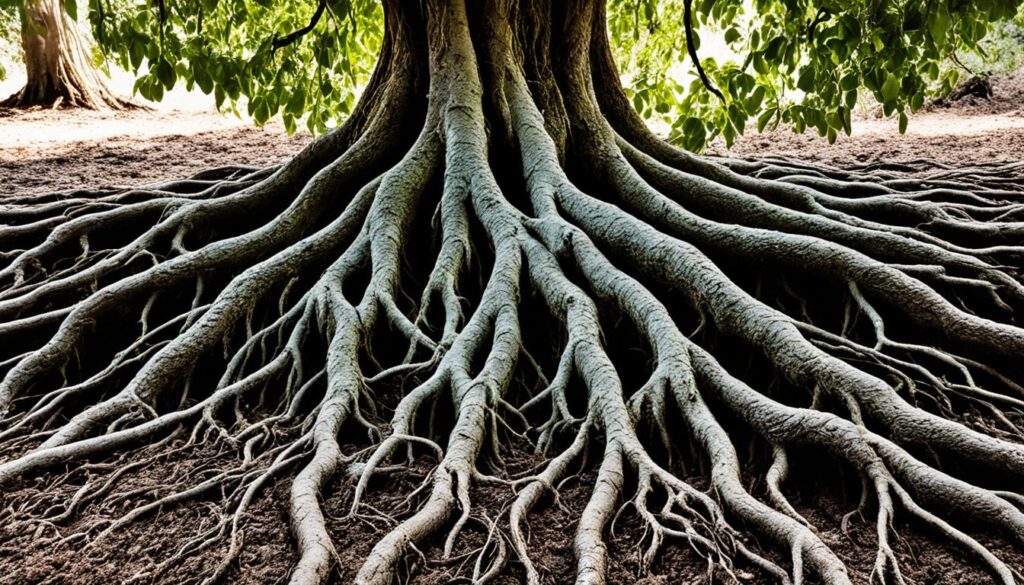 Fruit tree roots