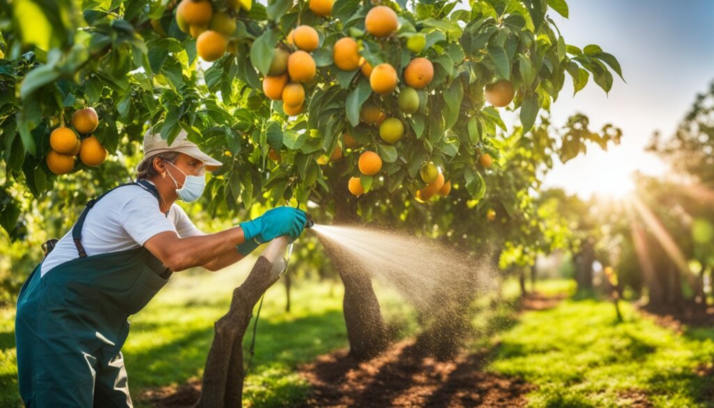 Organic fruit tree pest and disease control