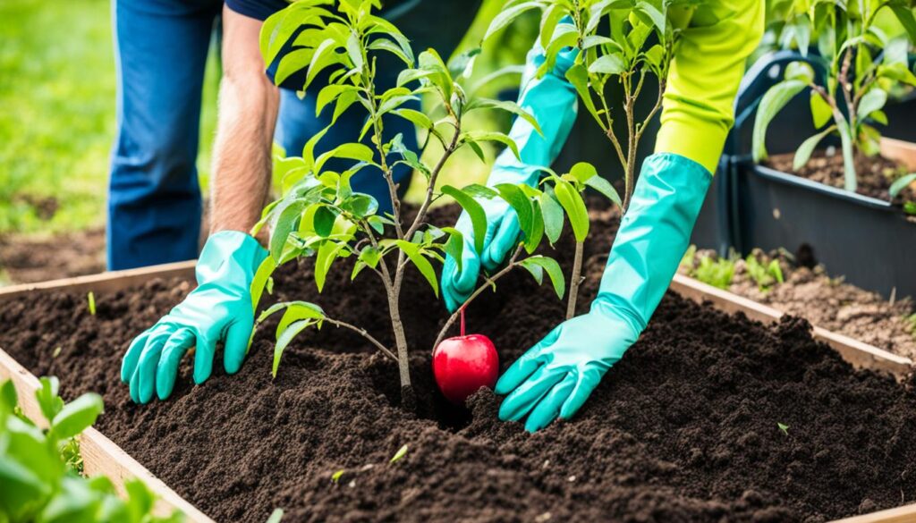 Planting fruit trees