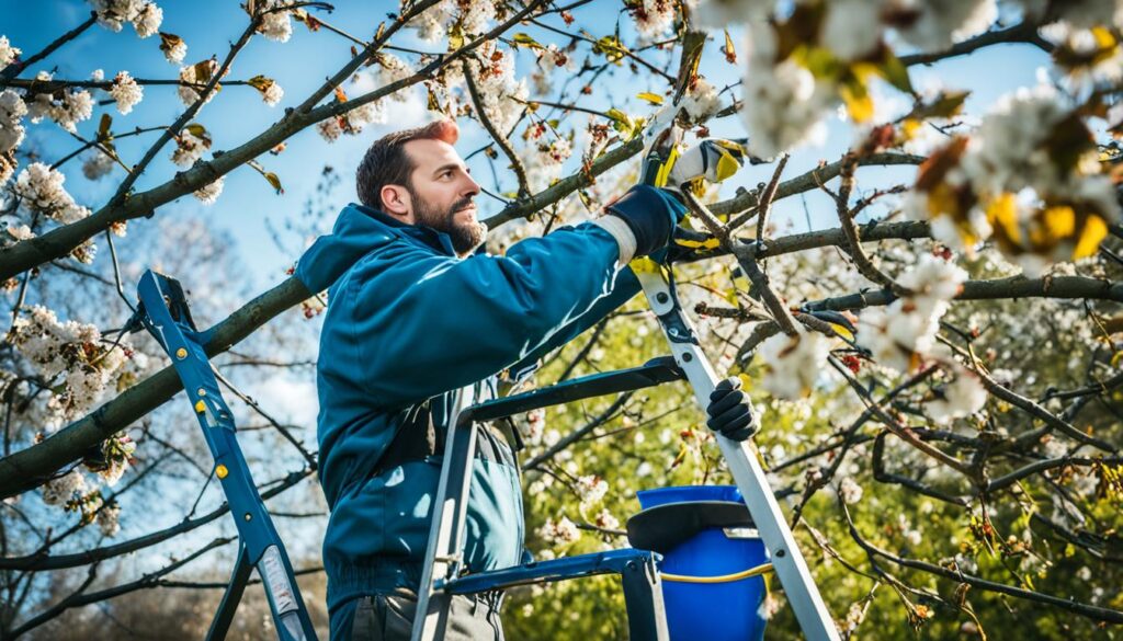 Pruning cherry trees