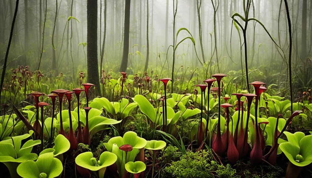 Sarraceniaceae pitcher plants