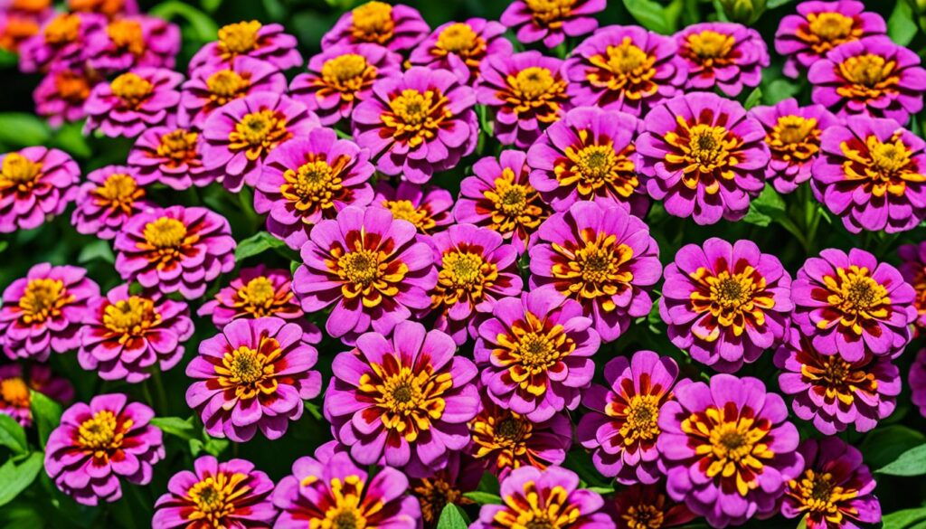 Zinnia flowers