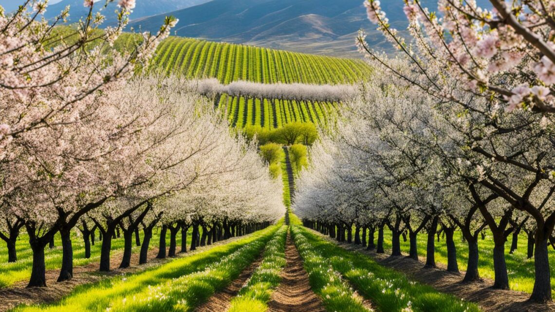 almonds from tree