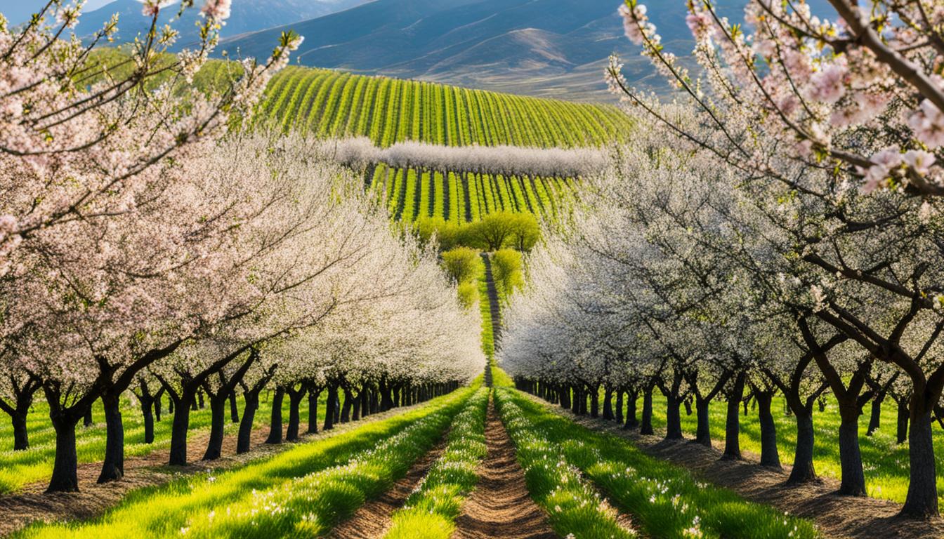 almonds from tree