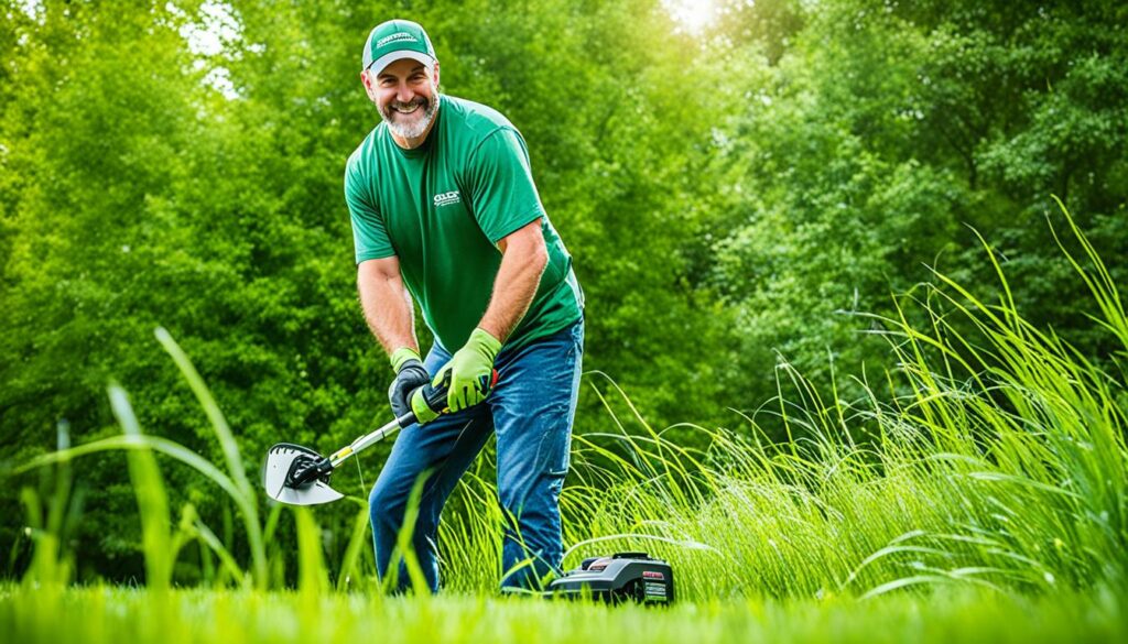 battery-powered brushcutter