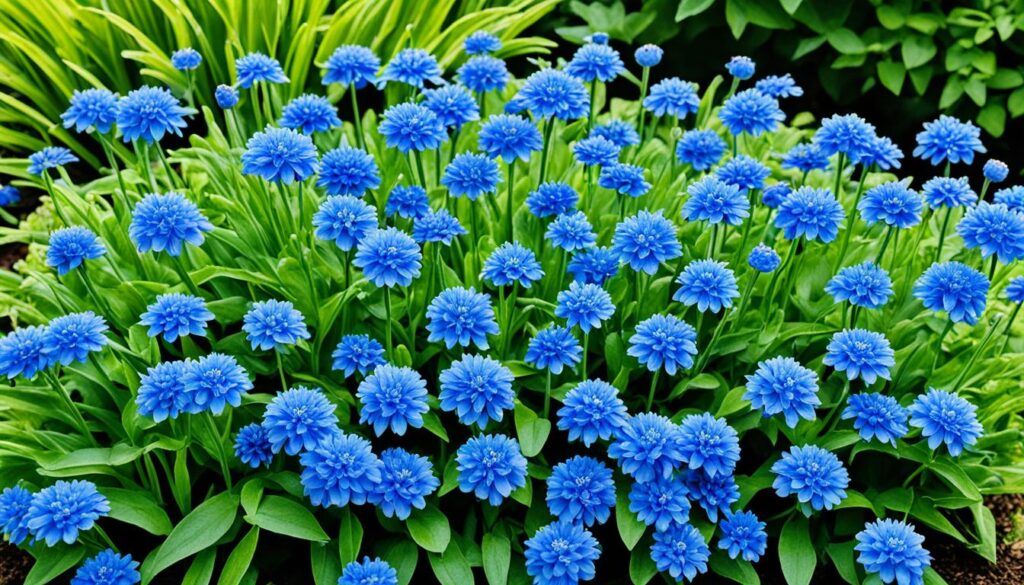 blue flowering plants