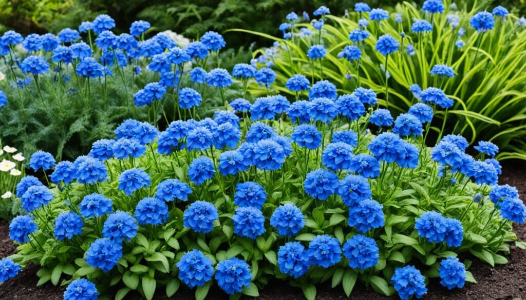 blue garden plants