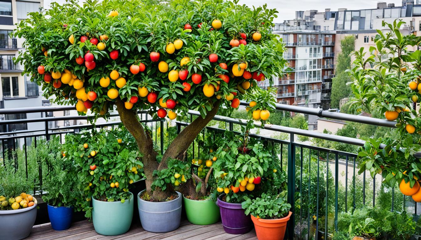 container fruit trees