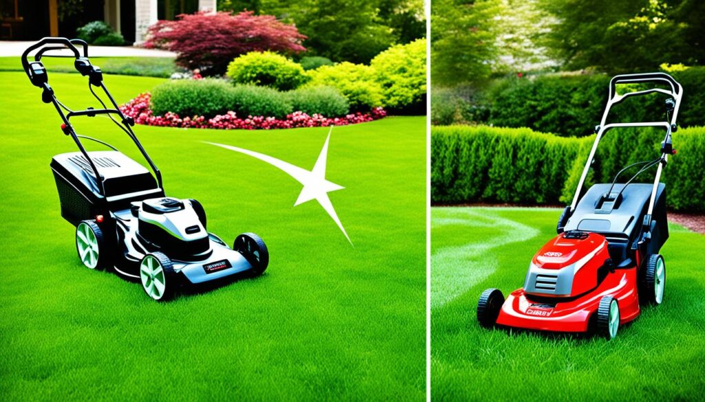 corded and cordless lawn mowers