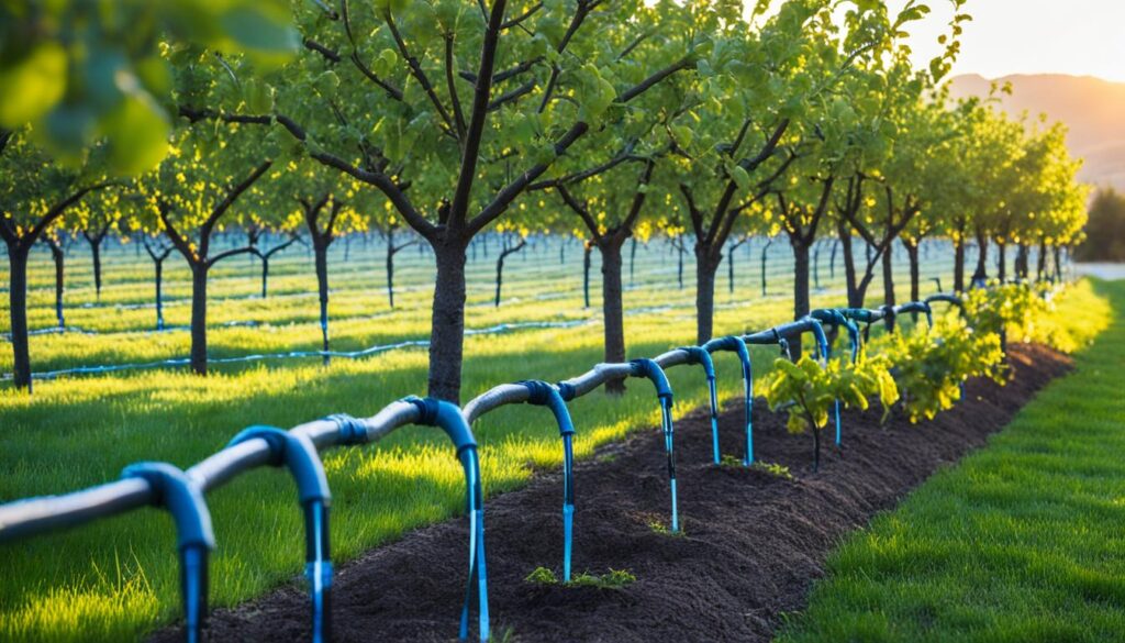 drip irrigation for fruit trees