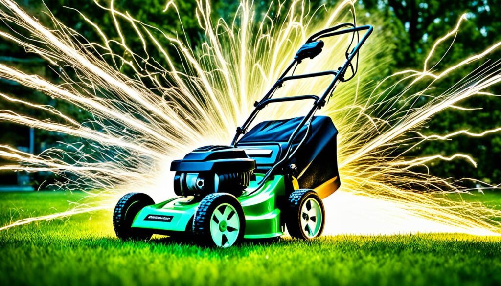 electric lawn mower power