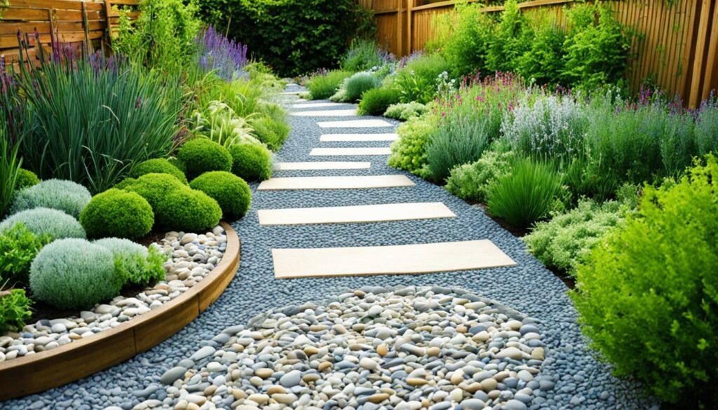 gravel border