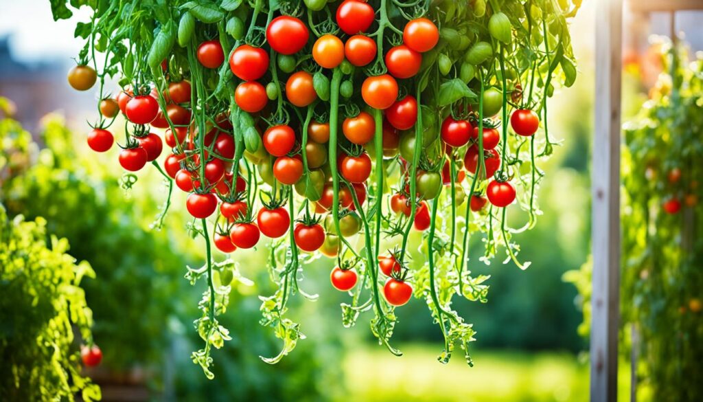 hanging tomato plants