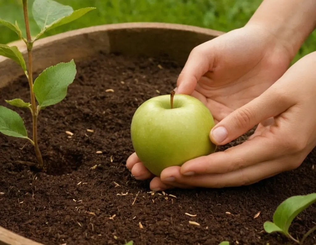 harvesting your first apples