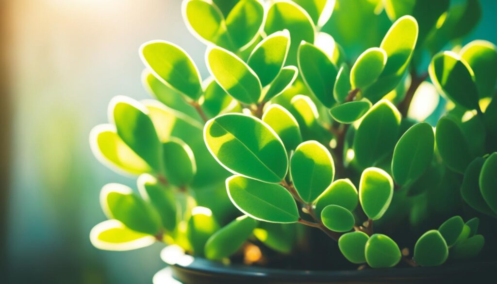 jade plant light