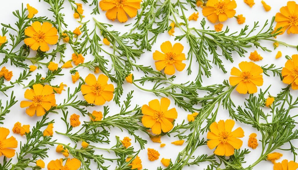 micro marigold flowers