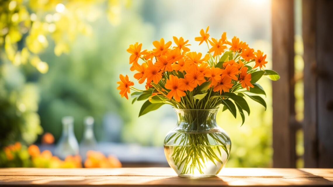 orange flowers