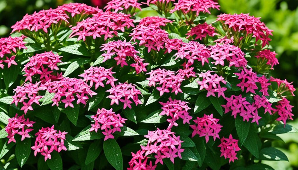 pentas sunlight requirements and watering techniques