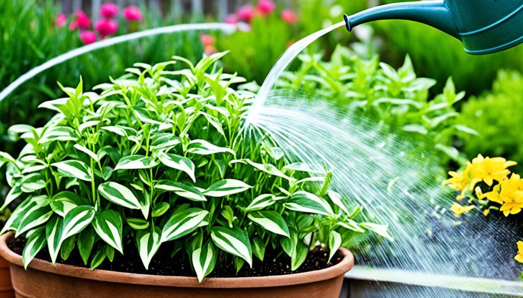 plant watering schedule