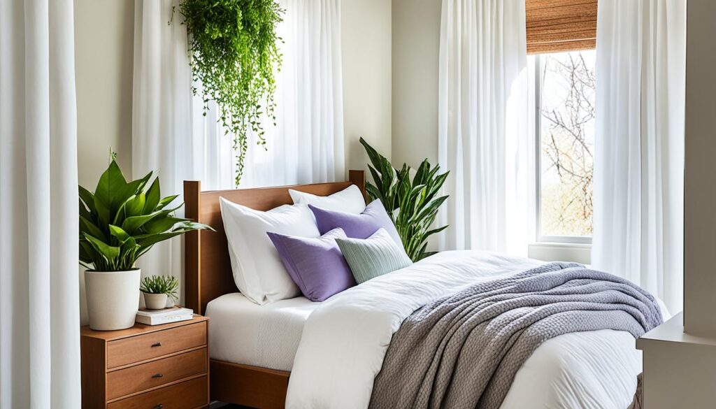 plants in bedroom