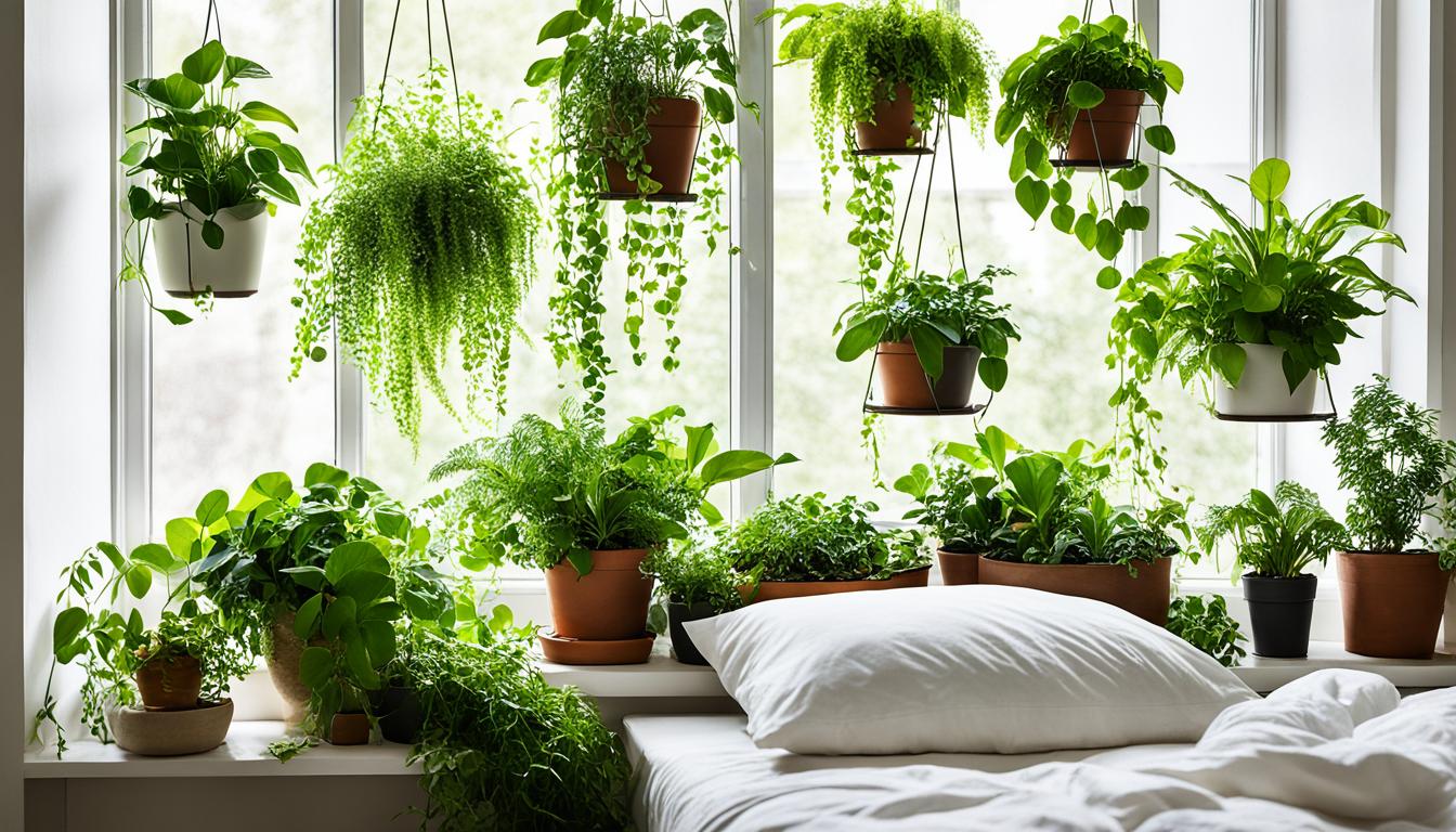 plants in bedroom