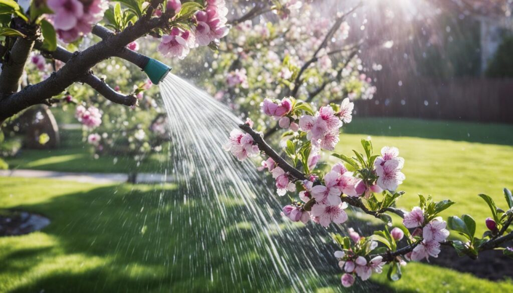 plum tree watering