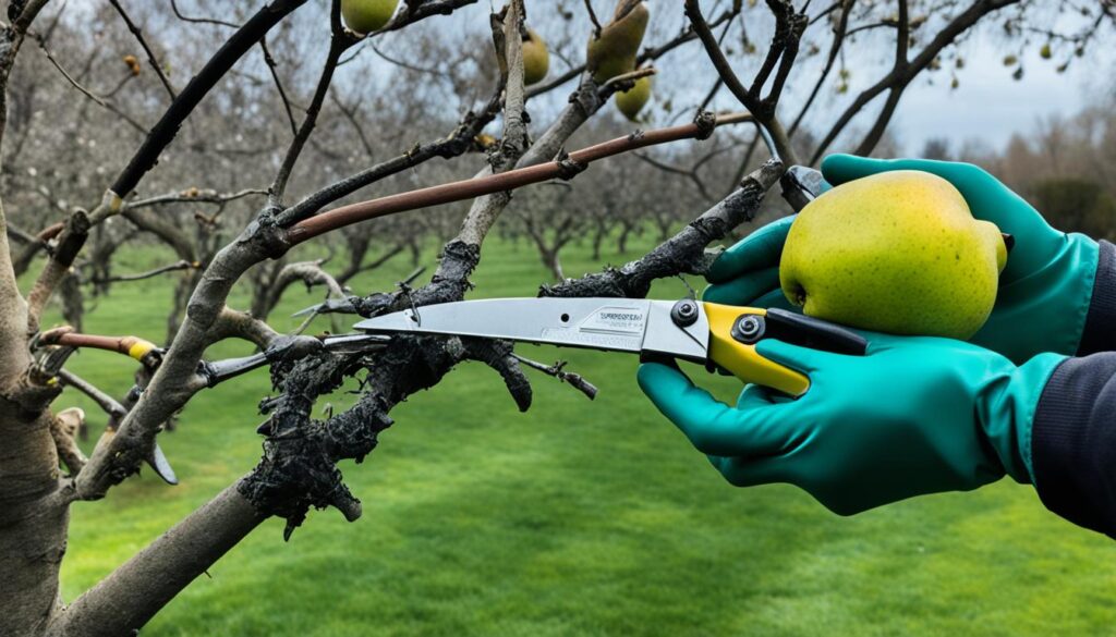 pruning pear tree