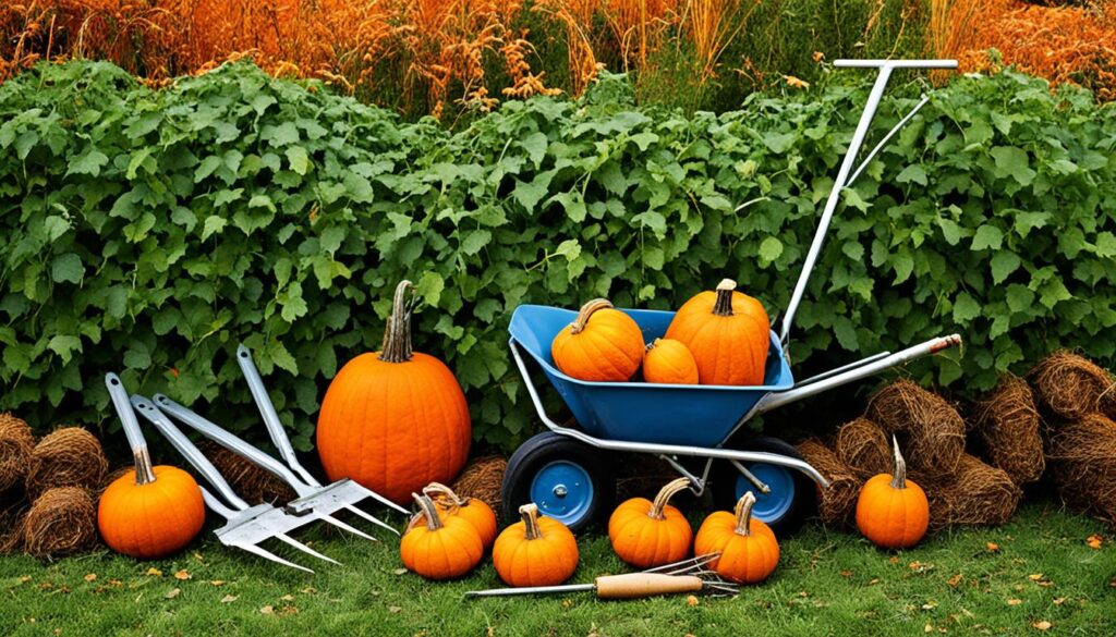 pumpkin harvesting tools