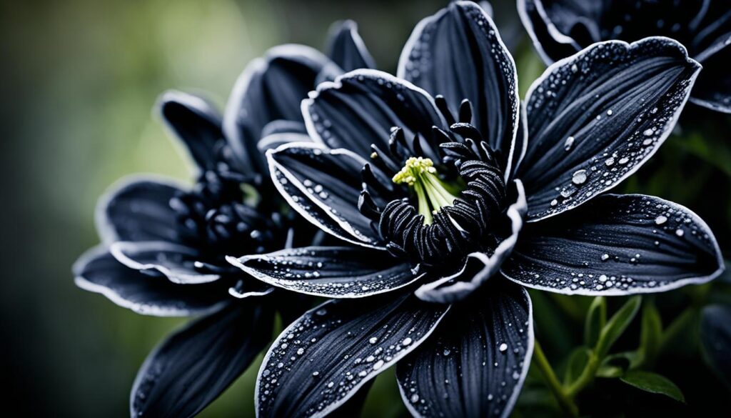 rarity of black flowers