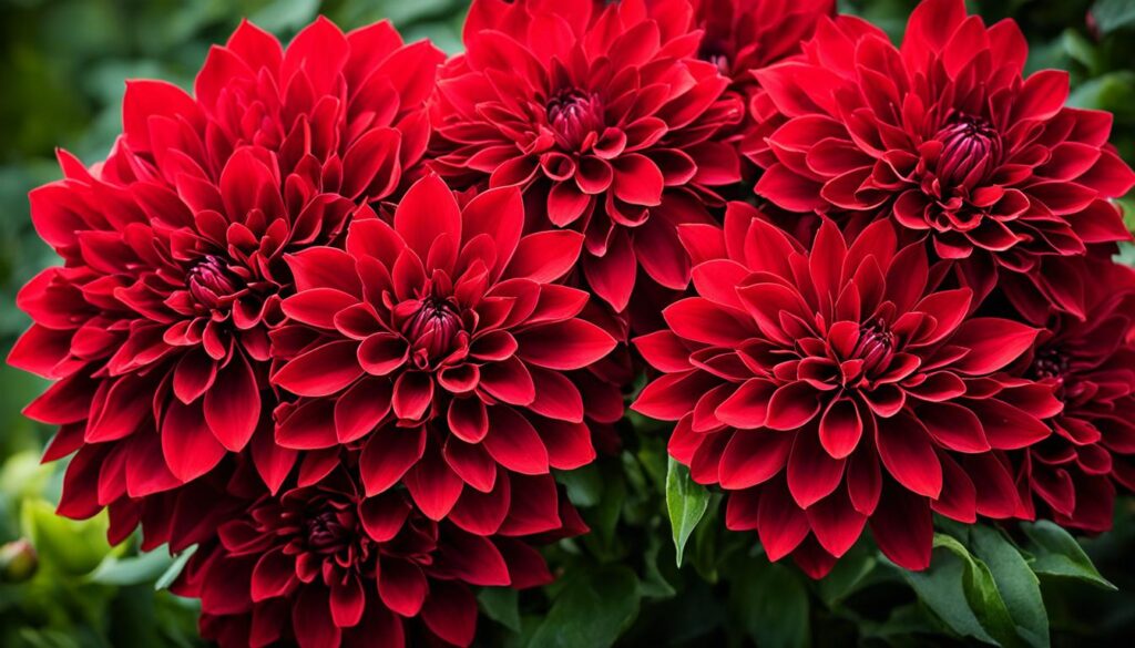 red flowers