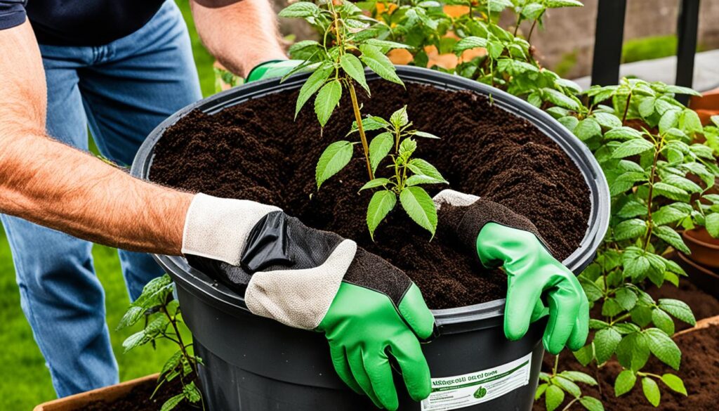 repotting roses