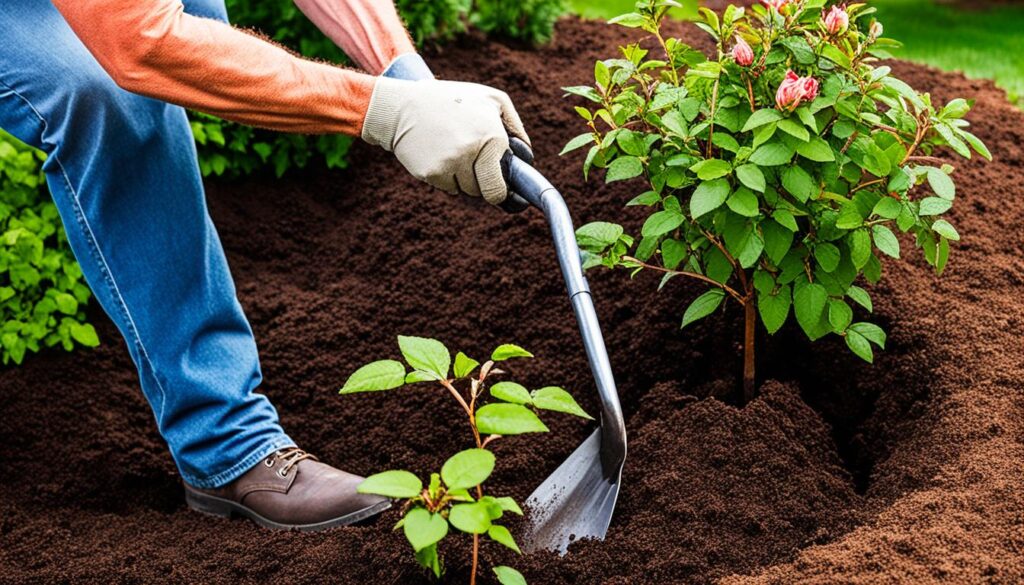 roses shrub planting