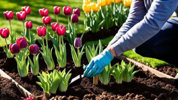 tulips planting