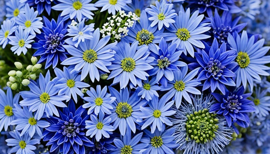 types of blue flowers