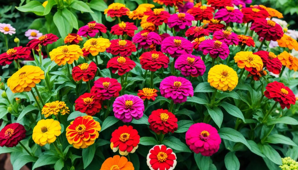 zinnia flowers